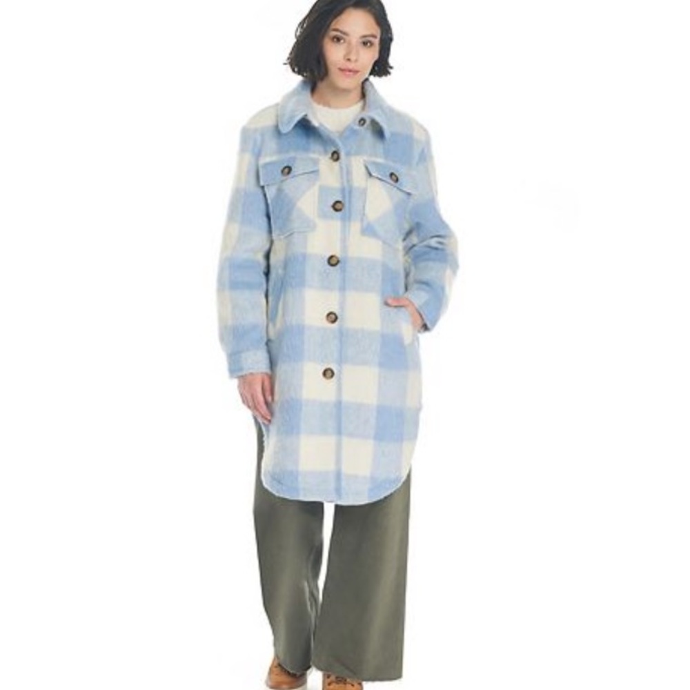 J women’s Koolaburra by UGG Faux-Wool Plaid Shacket Coat